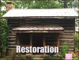 Historic Log Cabin Restoration  Terrace Park, Ohio